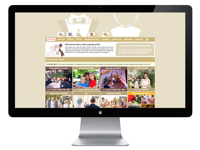 Partager facilement vos photos et vidéos familiales en toute sécurité, créez votre blog famille 100% privé !