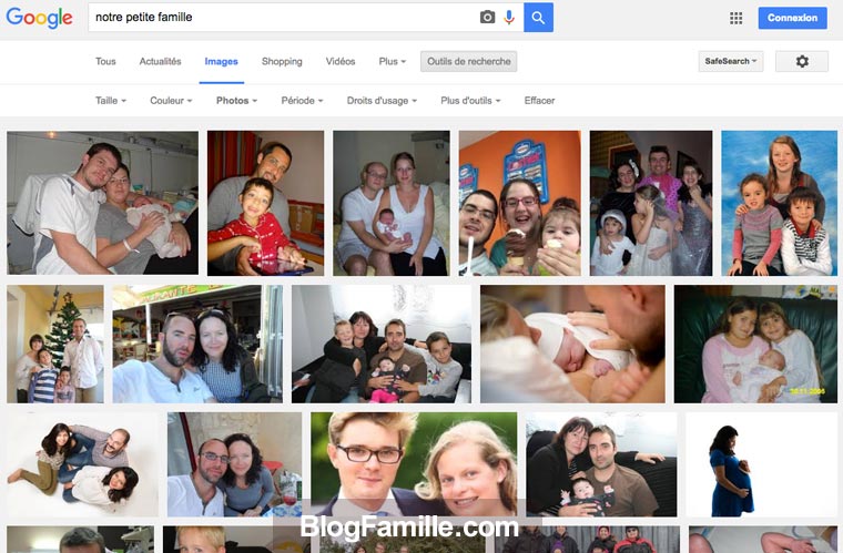 Photos familiales dans Google images : comment la vie privée de millions de familles tombe dans le domaine public